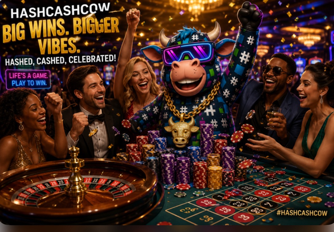 HashCashCow mascot — the best crypto casinos in India for Indian players