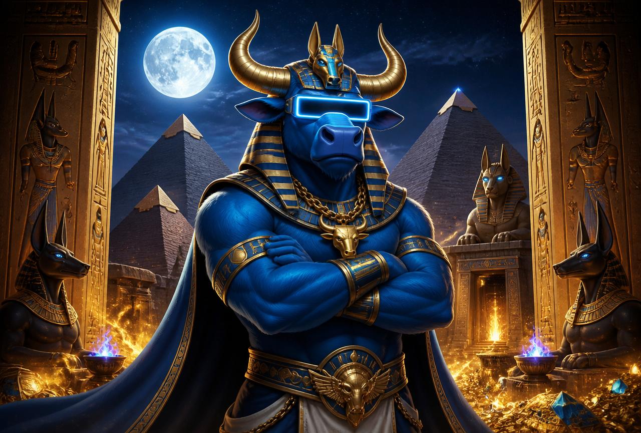 HashCashCow Hand of Anubis slot artwork